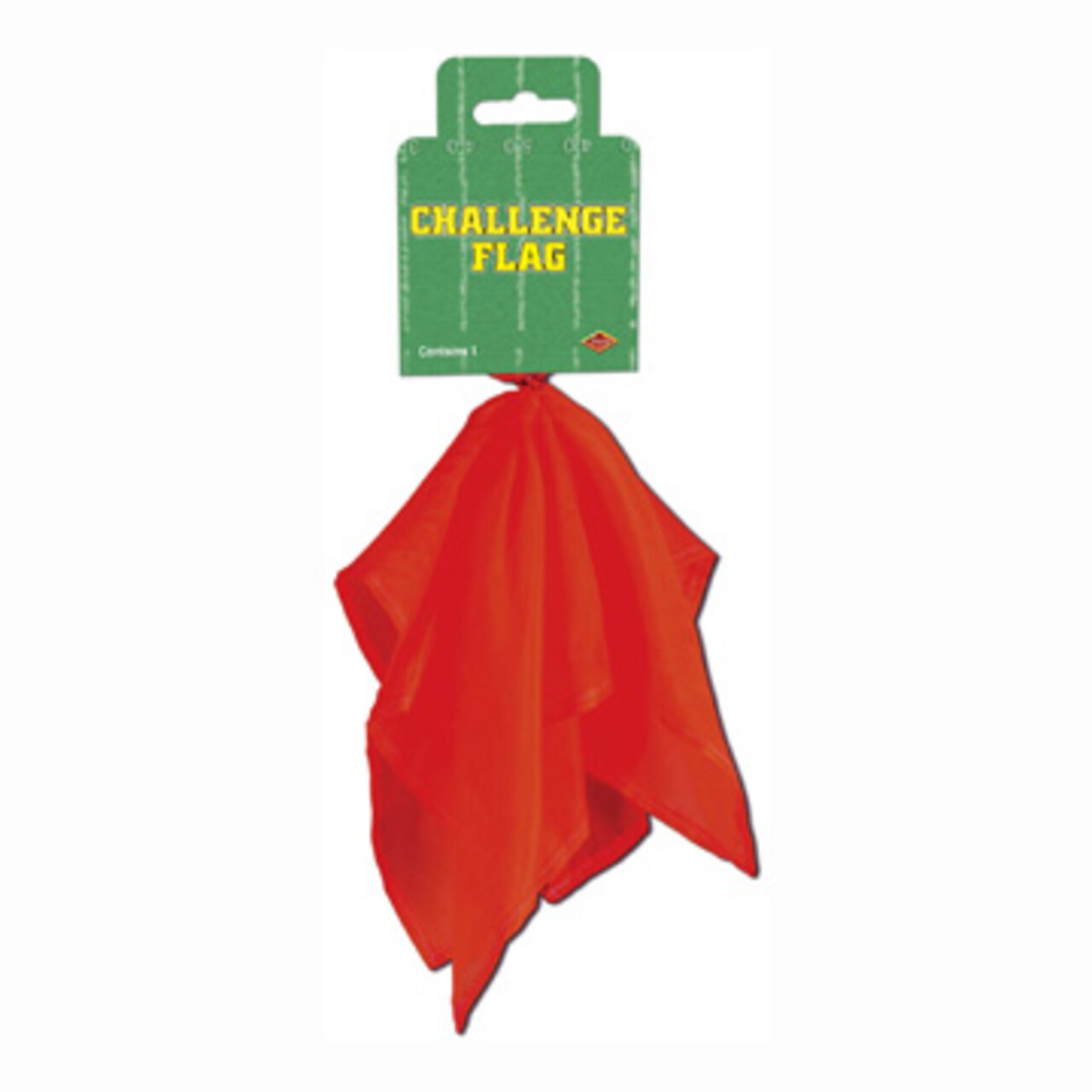 Zoom Party Football Yellow Penalty Flag and Red Challenge Flag Set